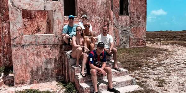 Even een foto en dan weer door, wat een hitte!